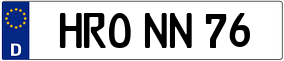 Trailer License Plate